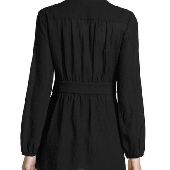 TORY BURCH Black Embroidered Pom Tunic - Picture 9 of 9